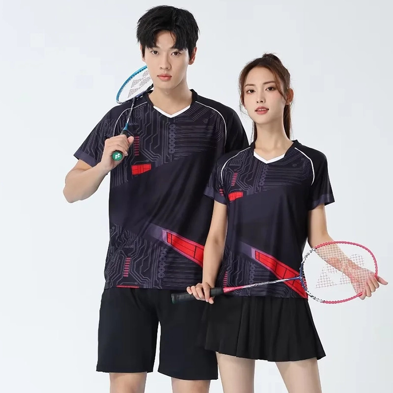 Table Tennis Jersey - Magliette da badminton da uomo ad
